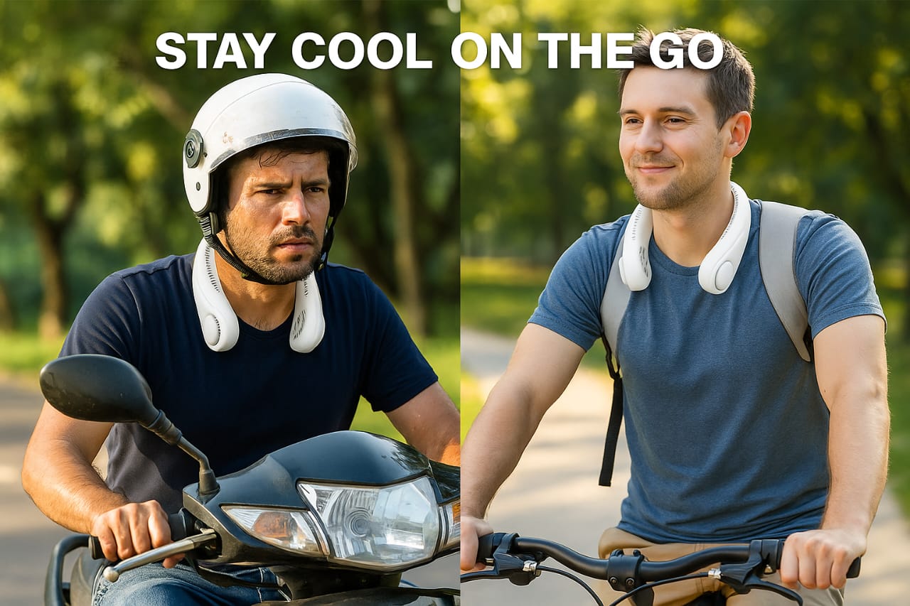 Portable Bladeless Rechargeable Neck Fan